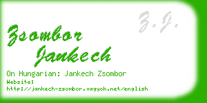 zsombor jankech business card